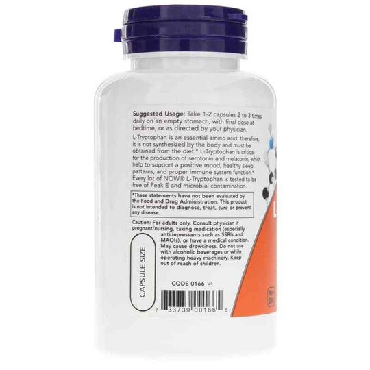 L-Tryptophan 500 Mg, NOW